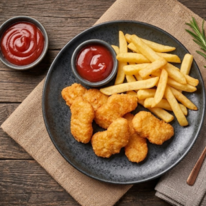 Chicken Nuggets with Chips